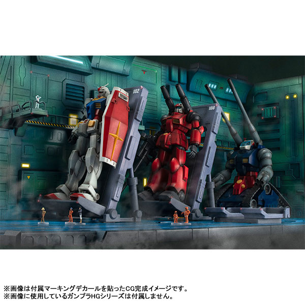 Realistic Model Series 機動戦士ガンダム(1/144HGシリーズ用) ホワイトベースカタパルトデッキ ANIME EDITION[メガハウス]が予約受付開始