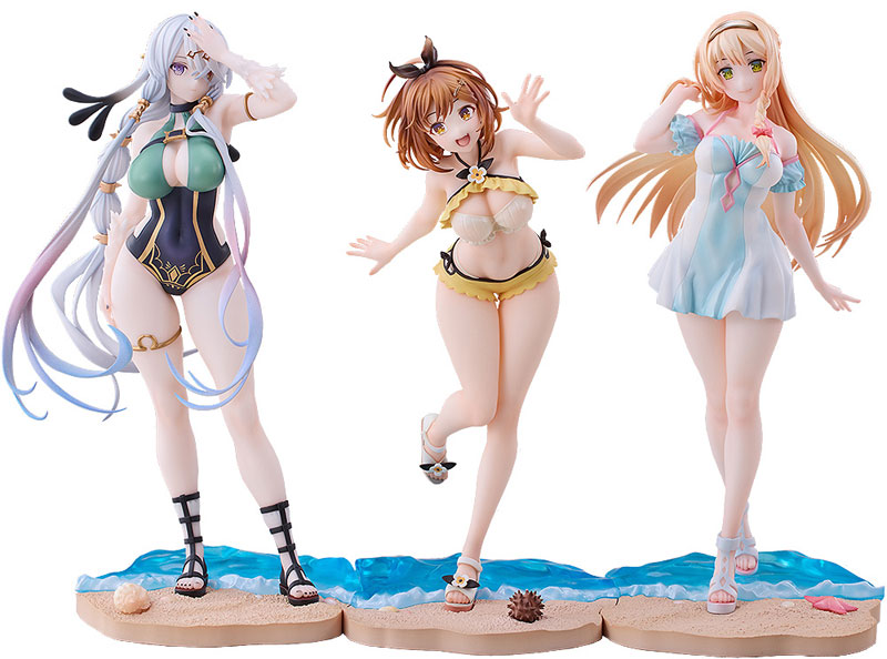 『ライザのアトリエ ～常闇の女王と秘密の隠れ家～』 ライザ＆クラウディア＆リラ 水着 Ver. フィギュア[Solarain]が予約受付開始