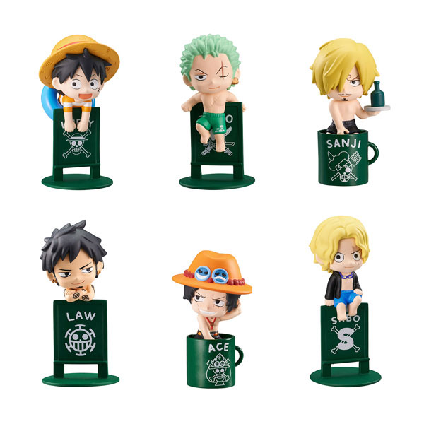 （再販）お茶友シリーズ ONE PIECE 海賊たちのバカンス 8個入りBOX[メガハウス]が予約受付開始