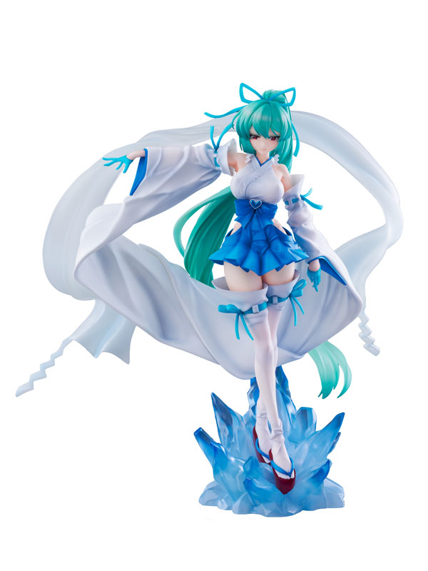 『魔法少女にあこがれて』マジアアズール 薄氷巫女 DXver. 1/7 完成品フィギュア[ウイング]が予約受付開始