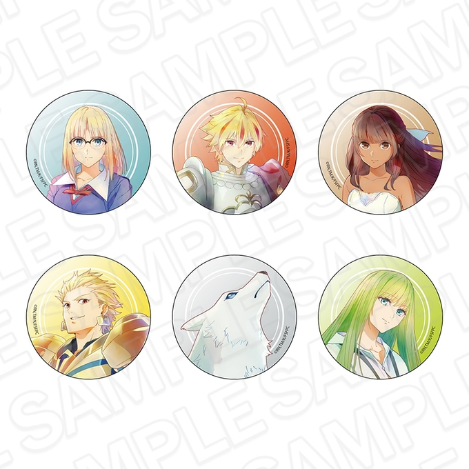 TVアニメ『Fate/strange Fake』 カンバッジ(ブラインド) PALE TONE series 6個入りセット[コンテンツシード]が予約受付開始