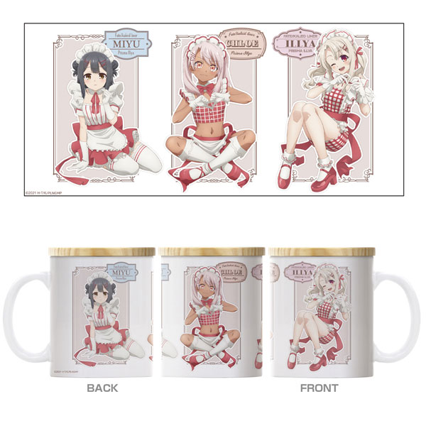 プリズマ☆イリヤ Licht 名前の無い少女 ウエイトレス服のイリヤ＆美遊＆クロエ フタ付きフルカラーマグカップ[コスパ]が予約受付開始