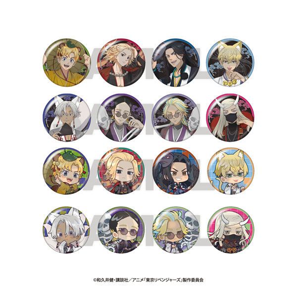 TVアニメ『東京リベンジャーズ』～百鬼夜行collection～ トレーディングメタリック缶バッジ 16個入りBOX[イーディス]が予約受付開始