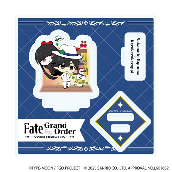 アクリルスタンドプレート「Fate/Grand Order×サンリオキャラクターズ」29/坂本龍馬×けろけろけろっぴ(コラボイラスト)[A3]が予約受付中