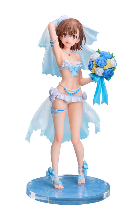 とある科学の超電磁砲T 御坂美琴 ウェディング水着Ver. 1/7 完成品フィギュア[A・DIMENSION]が予約受付中