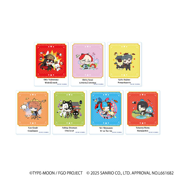 アクリルカード「Fate/Grand Order×サンリオキャラクターズ」04/コラボイラスト 8個入りBOX[A3]が予約受付開始