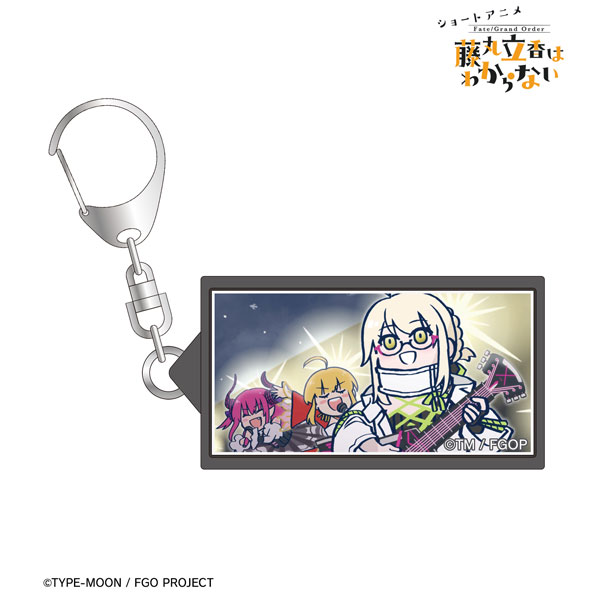 アニメ「Fate/Grand Order 藤丸立香はわからない」謎のアイドルX〔オルタ〕＆ネロ＆エリザベート 場面写LEDレトロ看板風キーホルダー[アルマビアンカ]が予約受付開始