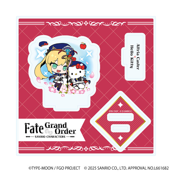 アクリルスタンドプレート「Fate/Grand Order×サンリオキャラクターズ」16/アルトリア・キャスター×ハローキティ(コラボ)[A3]が予約受付中