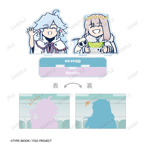 アニメ「Fate/Grand Order 藤丸立香はわからない」 マーリン＆オベロン イラストカード付き両面アクリルスタンド[アルマビアンカ]が予約受付開始