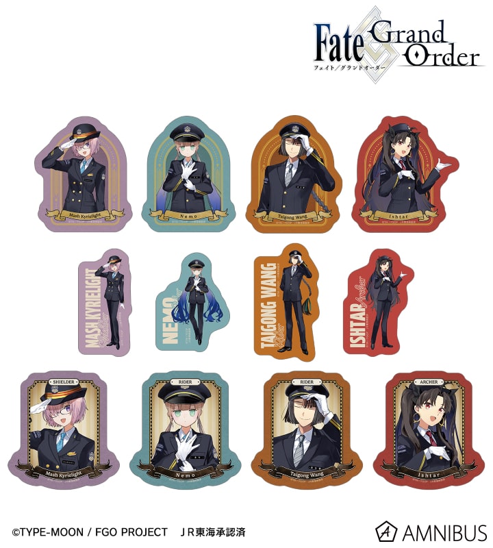 『Fate/Grand Order』 推し旅コラボver. トレーディングダイカットステッカー 12個入りBOX[アルマビアンカ]が予約受付開始