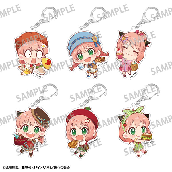 SPY×FAMILY トレーディングアクリルキーホルダー 食べ物 描き起こし 6個入りBOX[カミオジャパン]が予約受付中