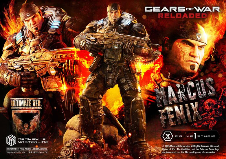 『Gears of War: Reloaded』リアルエリートマスターライン マーカス・フェニックス アルティメット版が予約受付中