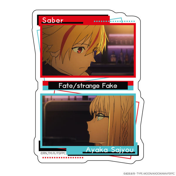 TVアニメ『Fate/strange Fake』 ダイカットステッカー アヤカ・サジョウ＆セイバー[ATFES]が予約受付開始