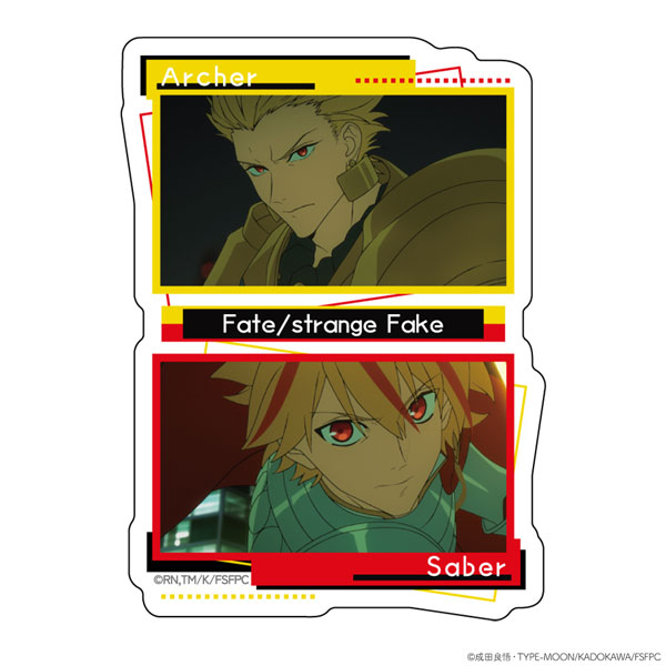 TVアニメ『Fate/strange Fake』 ダイカットステッカー セイバー＆アーチャー[ATFES]が予約受付開始